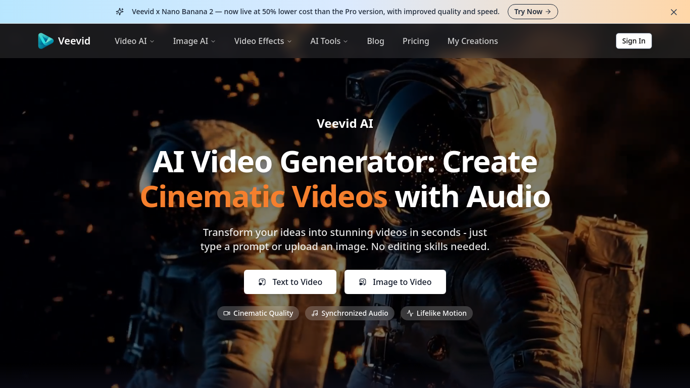 Veevid - ast AI Video Production