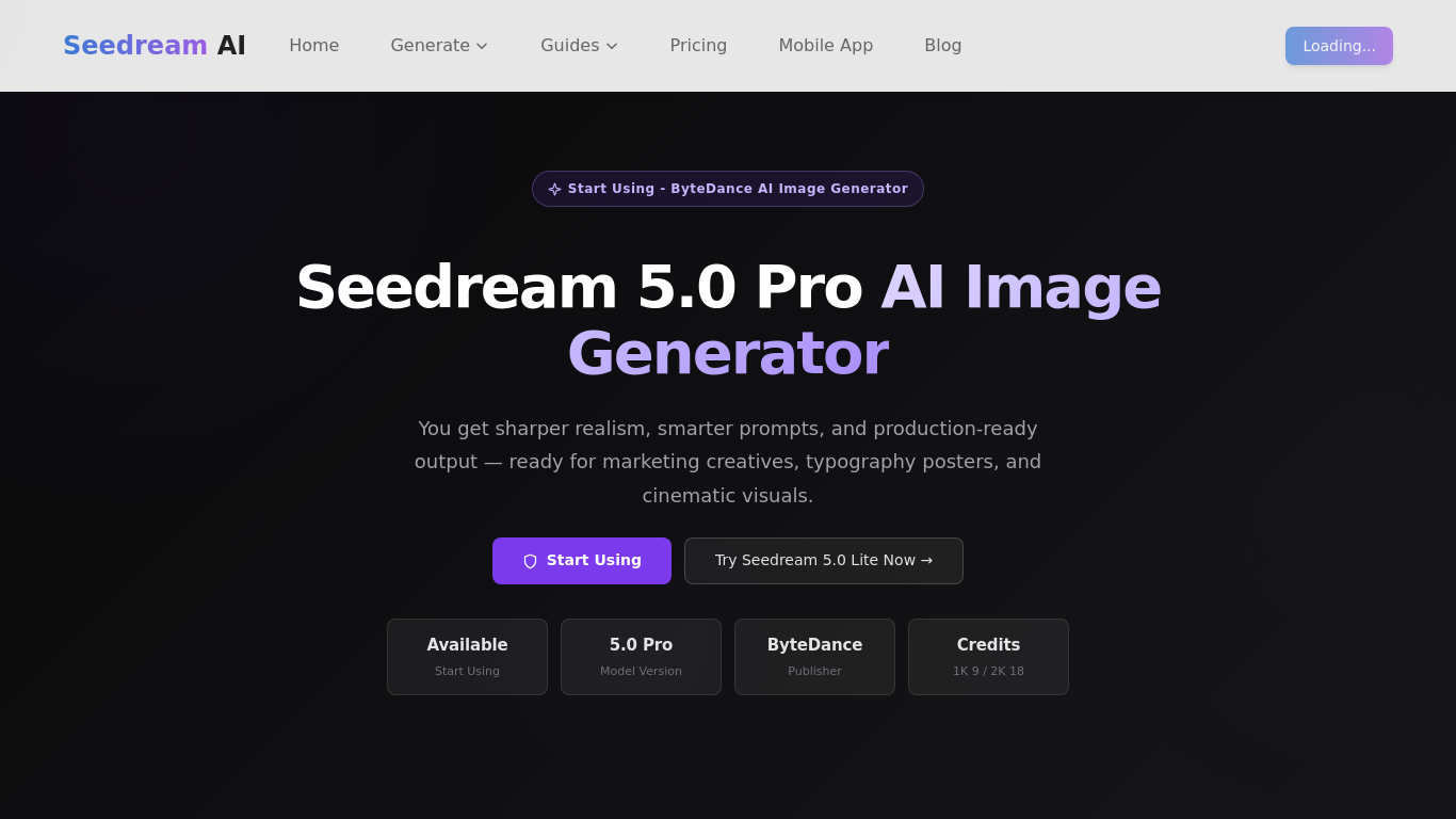 Seedream 5.0 Pro