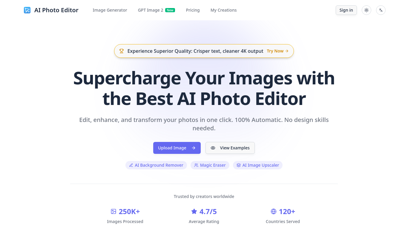 AI Photo Editor – Smart Image Editing