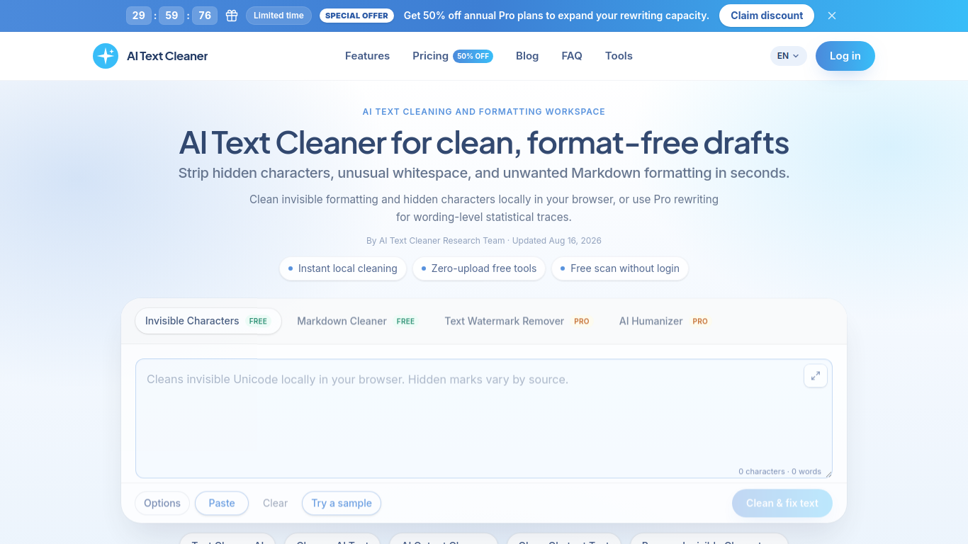 AI Text Cleaner