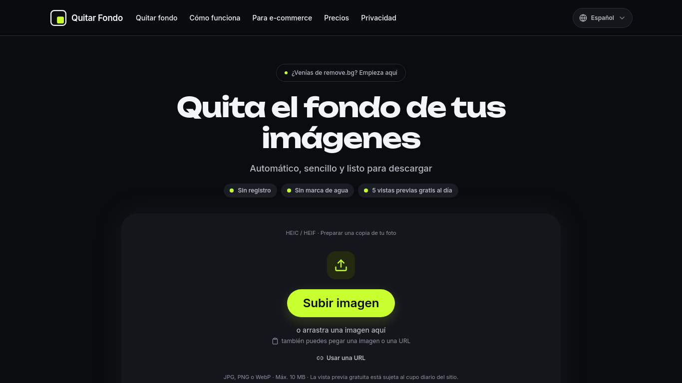 Quitar Fondo