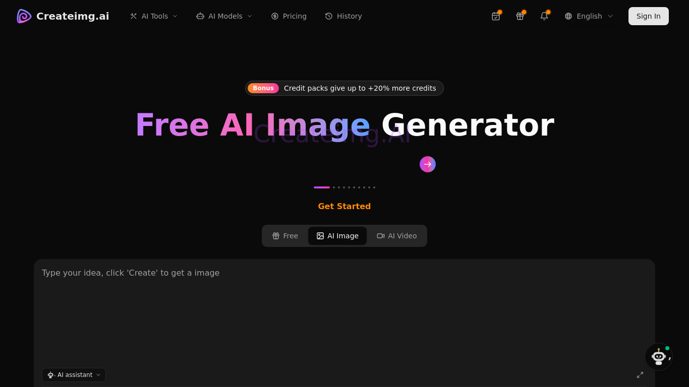 Createimg.ai - AI Image Generator & Photo Editor